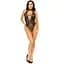 Leg Avenue Net and lace halter Bodysuit OS Black - мініатюра 8