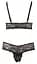 Комплект білизни Cottelli Collection Bra And String 2XL чорний - мініатюра 6