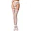 Сітчасті панчохи-стокінги Passion S016 One Size, White - мініатюра 1