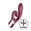 Вібратор-кролик Satisfyer Love Me 22 см бордовий - мініатюра 7