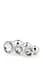Набір анальних пробок Dream Toys Gleaming Love Silver Plug Set - мініатюра 4