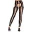 Колготки Leg Avenue Seamless Opaque Footless Suspender Hose One Size Black - мініатюра 2