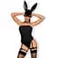 Сексуальний костюм Obsessive Bunny S/M чорний - мініатюра 1