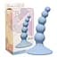 Анальна пробка Lola Games Ribbed Plug 10.5 см (блакитний) - мініатюра 3