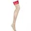 Панчохи під пояс із широким мереживом Obsessive Lacelove stockings XS/S - мініатюра 3