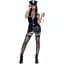 Вініловий костюм поліцейської Leg Avenue Vinyl Naughty Cop Black S - мініатюра 3