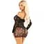 Сукня Leg Avenue Seamless Off The Shoulder Mini Dress One Size, Black - мініатюра 4