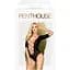 Боді Penthouse Salute Me XL Black, імітація шнурівки на спині та декольте, геометричне плетіння - мініатюра 3