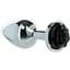 Металева анальна пробка Lux Active з трояндою - Rose Anal Plug - Black - мініатюра 2