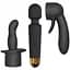 Вібромасажер з насадками Dorcel Kit Wanderful 20 см чорний - мініатюра 1