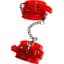Наручники Feral Feelings - Hand RestRaints Red Trasparent - мініатюра 1