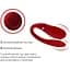 Смартвібратор для пар Zalo Fanfan set Bright Red, пульт ДК - мініатюра 5