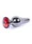 Анальная пробка Jewellery Dark Silver BUTT PLUG Red Boss Series 64-00055 98245 - миниатюра 6