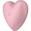Вакуумний стимулятор-серце з вібрацією Satisfyer Cutie Heart Light Red - мініатюра 5