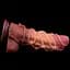 Фалоімітатор Dual-Layered Silicone Nature Cock 10.5'' 27 см коричневий - мініатюра 7