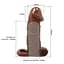 Насадка на пеніс Brave Man Vibrating Penis Sleeve Flesh, 15 см (brązowy) - мініатюра 4