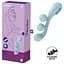 Вібратор для потрійної стимуляції Satisfyer Tri Ball 2 20.5 см блакитний - мініатюра 14