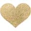 Пестіс - стикини Bijoux Indiscrets - Flash Heart Gold, наклейки на соски - мініатюра 2