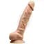 Фалоімітатор з вібрацією SilexD Vetus Vibro Flesh (MODEL 1 size 8in), двошаровий, діаметр 4,2 см - мініатюра 1