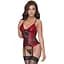 Корсет Cottelli Collection Lingerie Basque XL червоний - мініатюра 1