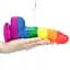 Фалоімітатор LoveToy Prider Dildo 8" 20.5 см райдужний - мініатюра 10