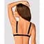 Мереживний бюстгальтер із трикутною чашкою Obsessive Estiqua bra XS/S, чорний, широкі лямки - мініатюра 4