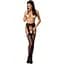 Сітчасті панчохи-стокінги Passion S020 One Size, Black - мініатюра 3