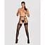 Гартери Obsessive A741 garter belt Black O/S, штучна шкіра - мініатюра 3