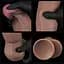 Фалоімітатор Dual-Layered Silicone Nature Cock 9.5'' 24.6 см (коричневий) - мініатюра 6