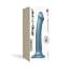 Насадка для страпону Strap-On-Me Mono Density Dildo Blue M одношаровий силікон гнучкий діаметр 3.3 см - мініатюра 5