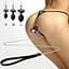 Силіконова анальна пробка Art of Sex Metal Anal Plug With Leash Size S - мініатюра 3