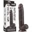 Фалоімітатор LoveToy Sliding Skin 24 см коричневий - мініатюра 1