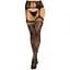 Панчохи Leg Avenue French Rose Backseam Garter Belt Stockings Black One Size - мініатюра 1