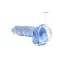 Фалоімітатор RealRock Crystal Clear 7” 19 см (блакитний) - мініатюра 2