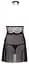 Комплект Cottelli Collection Lingerie Chemise Set L чорний - мініатюра 7