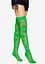 Панчохи Leg Avenue 420 Net thigh highs Green - мініатюра 5