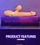 Вібратор Basia Thtusting Vibrator 2 in 1 Tongue Vibrators USB Boss Series 26-00140 102100 - мініатюра 5