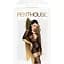 Бодістокінг Penthouse High stakes S/L Black, мінісукня, квітковий декор, глибоке декольте, панчохи - мініатюра 3