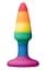 Анальна пробка Colours Pleasure Small Plug 11.5 см (райдужний) - мініатюра 1