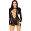 Безшовна мінісукня Leg Avenue Long sleeve cut out Mini dress One Size Black - мініатюра 1