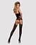 Бодистокинг Obsessive Bodystocking G310 топ чулки подвязках круглые вырезы S/M/L - миниатюра 4