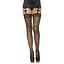 Панчохи зі швом та стразами Leg Avenue Stockings RhinestOne backseam, мереживна резинка, One Size - мініатюра 1