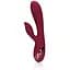 Вібратор-кролик Loveline Smooth Silicone Rabbit 20 см (вишневий) - мініатюра 1