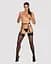 Гартеры Obsessive A741 garter belt black, искусственная кожа - миниатюра 3