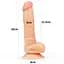 Страпон LoveToy Easy Set As Pic 20 см (тілесний) - мініатюра 5