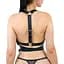 Шкіряна портупея Art of Sex - Melani LeaTher harness, Чорна L-2XL - мініатюра 3