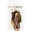 Мінісукня Penthouse Bedtime Surprise XL Black, велика сітка, рукави, вертикальні вставки - мініатюра 3
